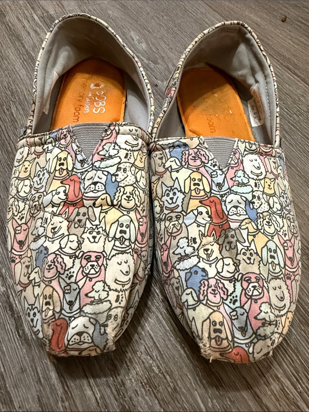 Skechers Slip-On Sneakers with Pastel Dog Print - Multi